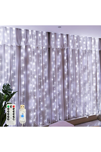 Choice 4Mx3M أضواء ستارة LED لعيد الميلاد USB بيضاء، أضواء ستارة خرافية داخلي...