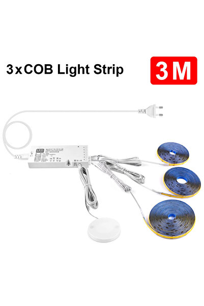 Choice مجموعة شرائط إضاءة LED COB قابلة للتعتيم تعمل باللمس الذكي أسفل الخزان...