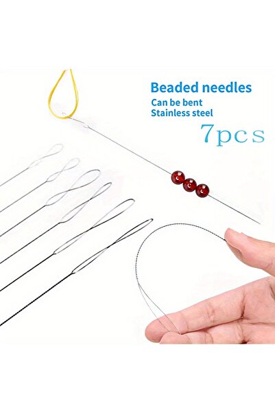 Choice 7pcs 7pcs Stainless Steel Bead Needles Magical Fine Bead DIY Jewelry M...