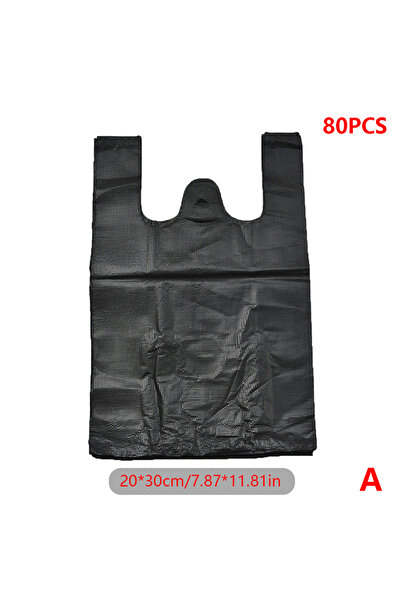 Choice حقيبة بلاستيكية سميكة سوداء مكونة من 80 قطعة لتخزين الملابس الجاهزة وا...