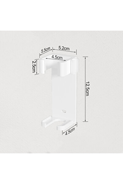 Choice حامل أبيض مثبت على الحائط لأداة تجعيد الشعر دايسون إير راب، مناسب لأنو...