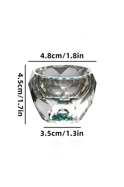 Choice 50ml Green 1PC 50ML Shot Glasses Diamond Faceted Double Bottom Crystal...