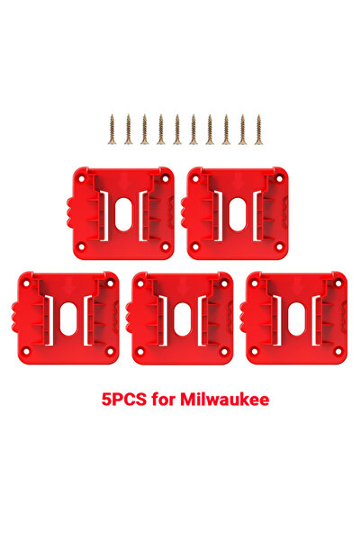 Choice for Milwaukee 5PCS Battery Holder Storage Rack for Dewalt/Makita/Milwa...