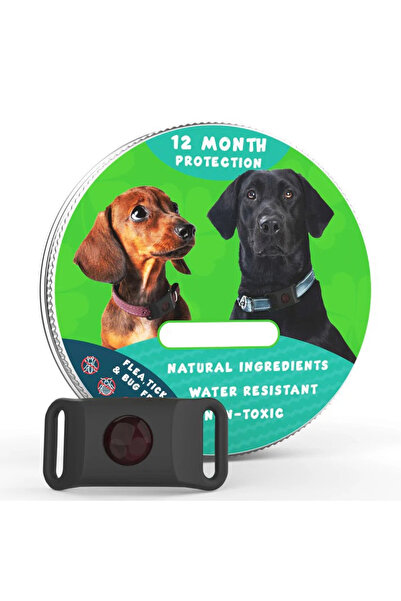 Choice black Adjustable pet plant essential oil collar to repel fleas and ticks Pet insect repellent collar