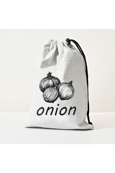 Choice 35x26x1cm Onion Garlic Onion Fruit Drawstring Bags with Releasing Buckle Zipper for Kitchen Vegetabl
