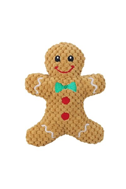 Choice رجل خبز الزنجبيل، كلب عيد الميلاد، ألعاب صرير محشوة على شكل دونات، ألع...