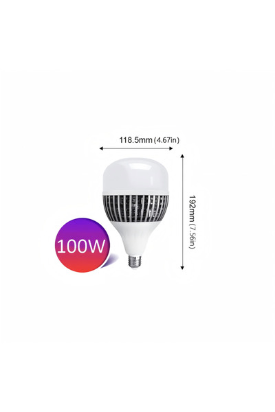 Choice مصباح LED E27 بقوة 100 واط - 220 فولت، إضاءة ساطعة عالية الطاقة، موفرة...