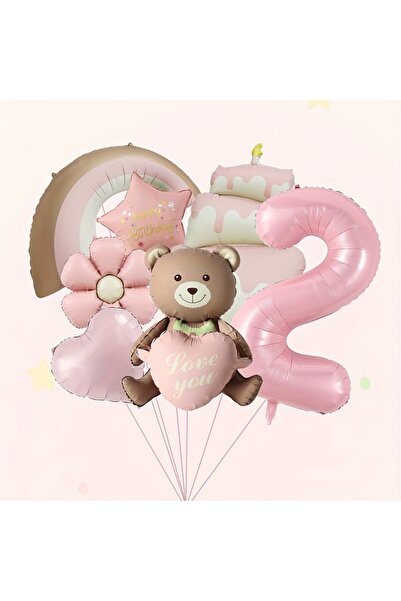 Choice بالونات من رقائق معدنية على شكل كعكة ديزي قوس قزح مقاس 32 بوصة، قطعتين...