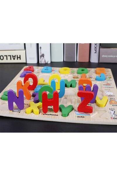 Generic Unique Children's Wooden Alphabet Toys, Baby Cognitive Learning Early Education Toys