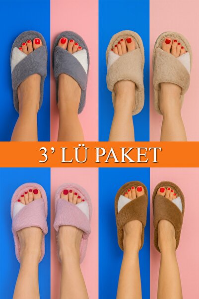 Moda Frato 3-Pack Softie Indoor Women's Slippers House Slippers