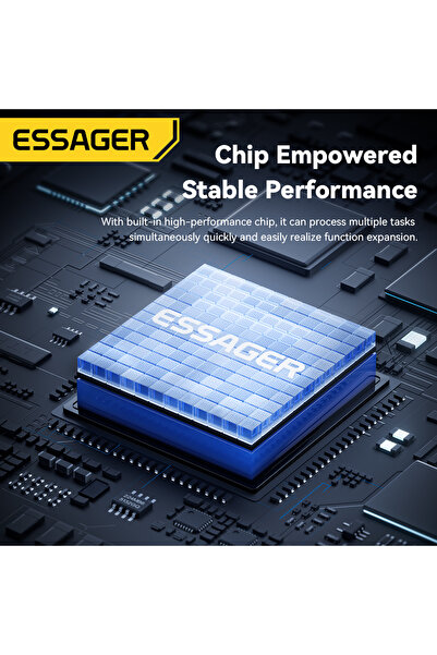 essager 7 Ports USB HUB 3.0 High Speed Multi USB 3.0 Splitter Type c USB 2.0 Expander Power Adapt...
