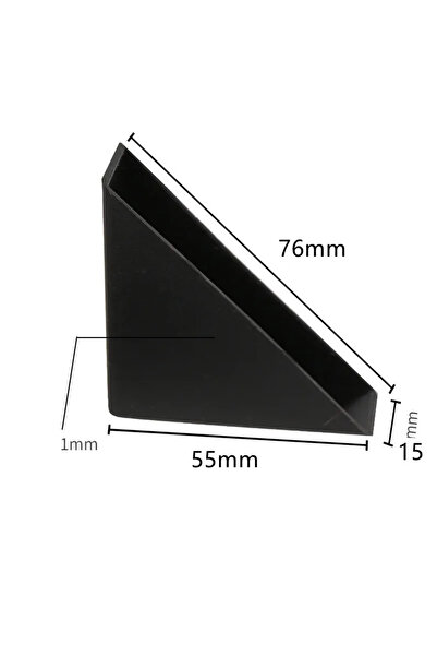 Choice واقي زوايا الطاولة الأسود 15 مم، 16 قطعة، غطاء لوح زجاجي، إطار صورة، ن...