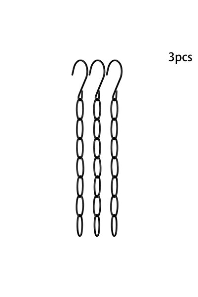 Choice 300 مم أسود - 3 〔CC55〕1/5 قطع منظم شماعات ملابس من الفولاذ المقاوم للص...