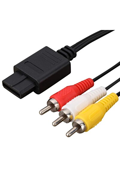 Choice black AV Cable Composite Video Cord Compatible with 64/N64/GameCube/Su...