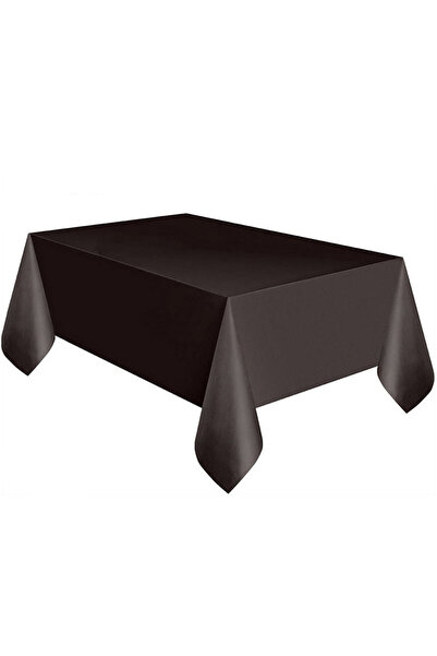 Choice Black Disposable Tablecloth Large White Black Table Cover Plastic Birt...
