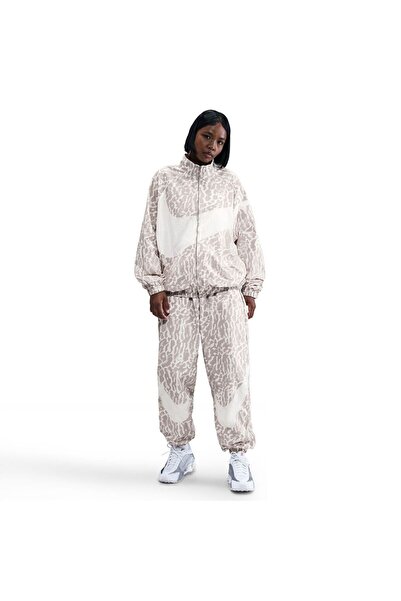 Nike Жіночий піджак Sportswear з леопардовим принтом, водонепроникний піджак для щоденного носіння IB7263-009