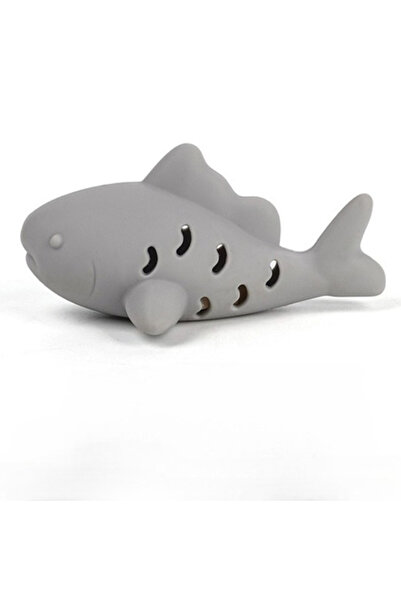Choice grey Cat Interactive Chew Toy Pet Food Leakage Simulated Fish Bite-res...