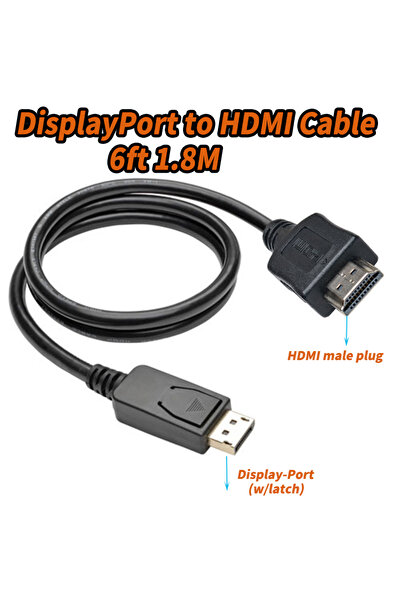 Choice choose model 180CM Cable DisplayPort to HDMI Adapter Cable 1080P Display-Port DP to HDMI Converter C