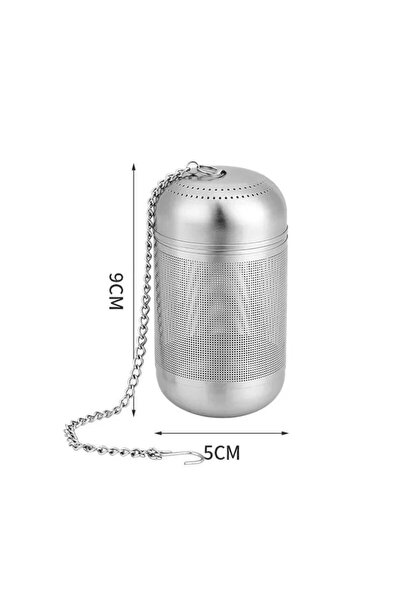 Choice1 1pc L with chain Stainless Steel Tea Strainer Infuser Ball Fine Mesh ...