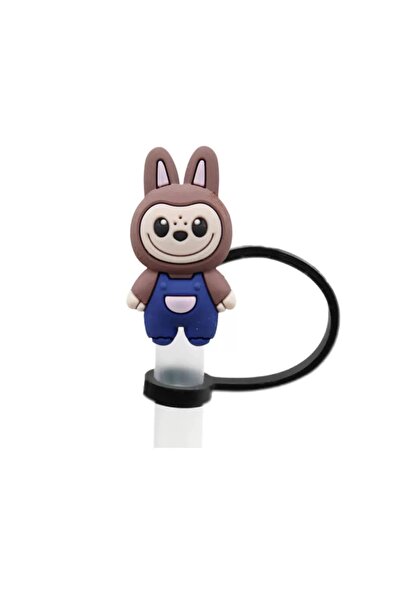 Choice BROWN Reusable straw cover, dustproof silicone straw cover, sports wat...