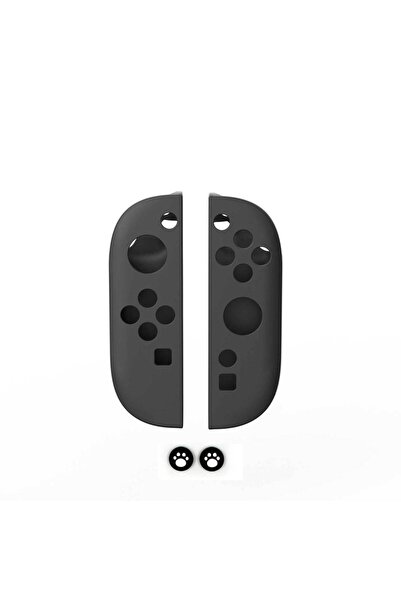 Choice غطاء حماية أسود من السيليكون لجهاز تحكم نينتندو سويتش 2 جوي كون 2، غطا...