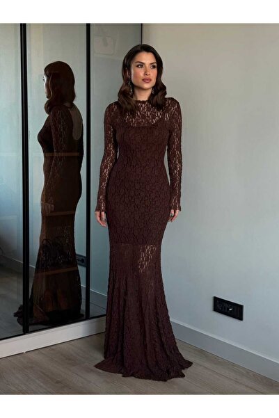 ROUPAS COLLECTİON Astarlı Dantel Elbise