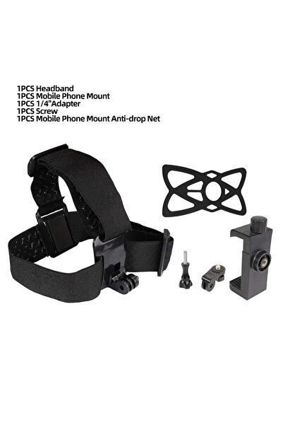 Choice مجموعة ملحقات 5 في 1، حامل هاتف مثبت على الرأس، حامل عصابة رأس لتصوير ...