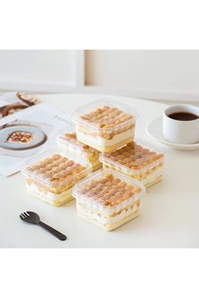 Choice علبة كيك مستطيلة بيضاء علبة كيك موس مربعة حلوى حليب الصويا للاستخدام مرة واحدة ألف طبقة فاكهة Y