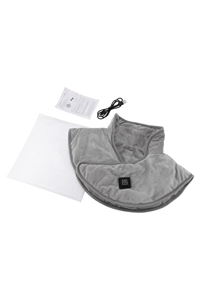 Choice وسادة كتف ورقبة تدفئة كهربائية رمادية داكنة، لفافة عنق ثلاثية السرعات،...