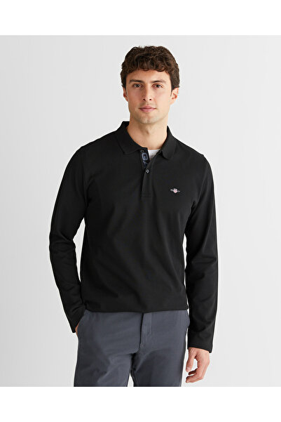 Gant Erkek Siyah Regular Fit Polo Yaka Polo