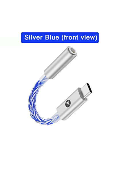 Choice JM6 Pro Blue JCALLY JM6 Pro Type-C إلى 3.5 مم CX31993 HIFI DAC سماعة رأس فك تشفير الصوت الرقمي المحمولة