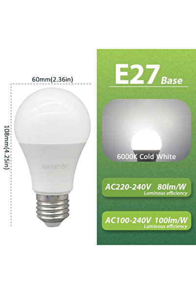 Choice AC220-240V 10W 10W 6000K 5Pack No flicker LED Bulb Lamp Light 10W E27 ...