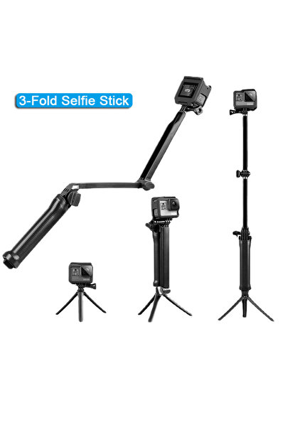 Choice عصا سيلفي ثلاثية الاتجاهات مقاومة للماء بثلاثة أوضاع وحامل أحادي القوا...