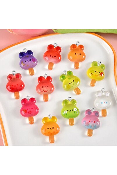 Choice 10 قطع مزيج 10 قطع من سلسلة الأرنب الجليدي Noctilucent ذات الظهر المسط...