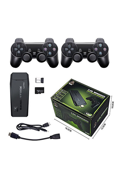 Choice وحدة تحكم ألعاب الفيديو M8 M8 4K HD بسعة 64 جيجابايت ووحدة تحكم لاسلكي...