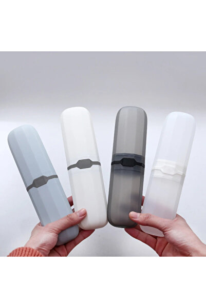 Choice مجموعة من 4 قطع من صندوق فرشاة الأسنان المحمول للسفر المنزلي وحامل صند...