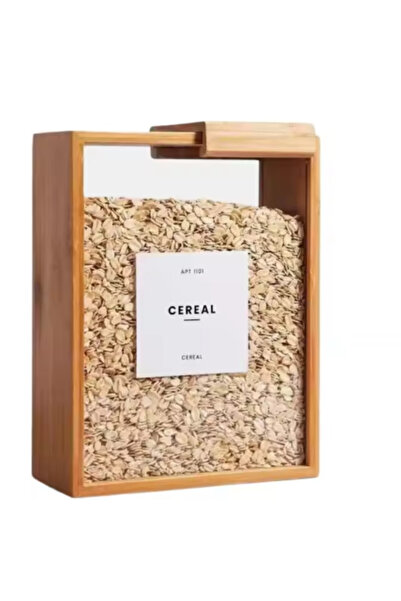 Choice A Sturdy Bamboo Kitchen Storage Container Cereal Grain Organizer