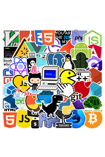 Choice ملصقات حماية الشبكات من القراصنة والهاكرز متعددة الألوان، 50 قطعة، هدية DIY لأجهزة الكمبيوتر المحمول والهاتف والشاشة