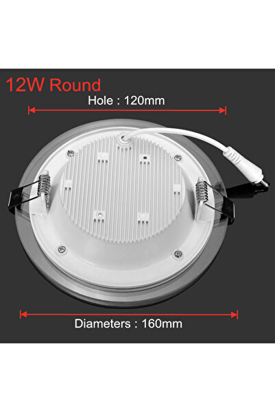 Choice23 Cold White 6000K 12W Round LED Downlight Ceiling 6W 9W 12W 18W Reces...