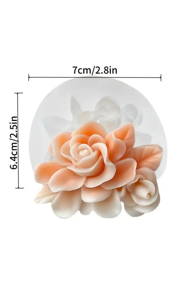 Choice5 قوالب سيليكون على شكل زهور ثلاثية الأبعاد من ZZH، 7 قطع، للورود والفا...
