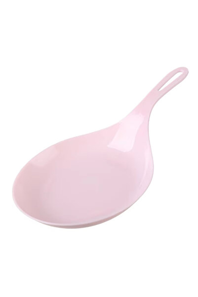 Choice Pink Korean Handheld Dish Fashion White With Handle Large Spoon Tray Fries Fried Chicken Snack Plate