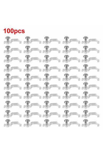 Choice T10334 100 قطعة من مشابك تثبيت شريط LED مع مسامير ومشبك تثبيت لـ 5050