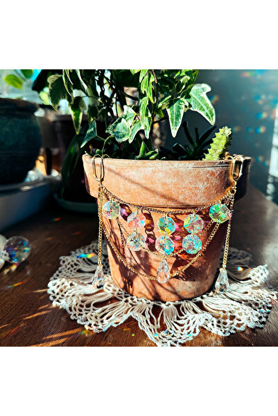 Choice Gs-Gpsj-601 Flowerpot Sun Catcher Hanging Ornament, Sun Catcher, Bohem...