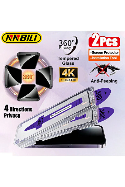 Choice8 واقي شاشة مضاد للتجسس لهاتف iPhone 17 Pro، قطعتان، من NNBILI، يوفر خص...