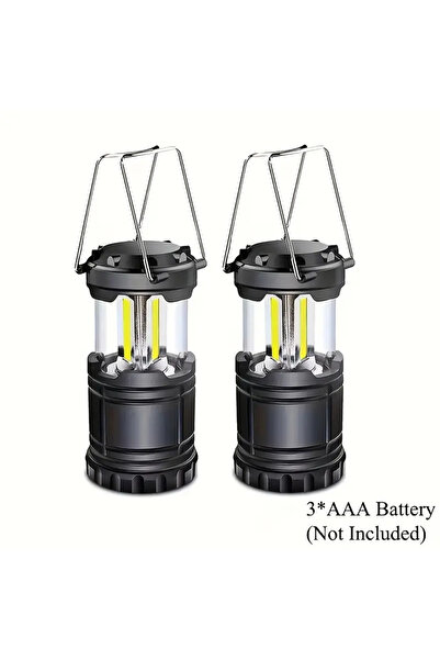 Choice كشاف تخييم LED COB فائق السطوع، متوسط الحجم، قطعتان، 1/2/4 قطع، مصباح تخييم محمول قابل للطي، مصباح طوارئ