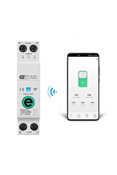 Choice 1-63A (قابل للتعديل) Ewelink 1P+N 63A 110V 220V WIFI Smart Switch Ener...