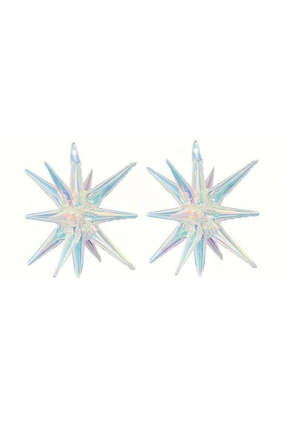 Choice 22Inch 2pcs 2pcs 22 Inch Large Colorful Clear Exploding Star Balloon, ...