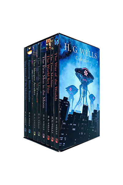 PHINDBOOKS مجموعة الكتب الكلاسيكية الكاملة لـ H. G. Wells المكونة من 8 كتب...