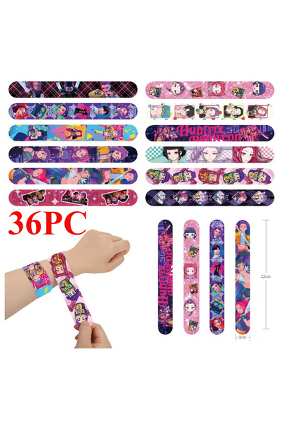 Choice 10inch 36PC 12/24/36 K-POP Demon Hunters Slap Bracelets Birthday Party Favors Christmas Stockings Fi