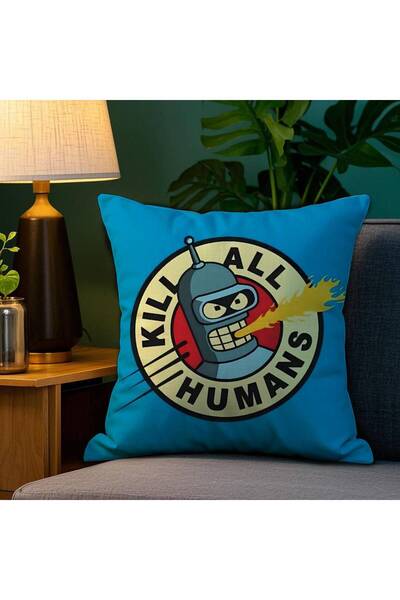 Choice غطاء وسادة z1 مقاس 30×30 سم F-Futurama B-Bender من القماش المخملي النا...